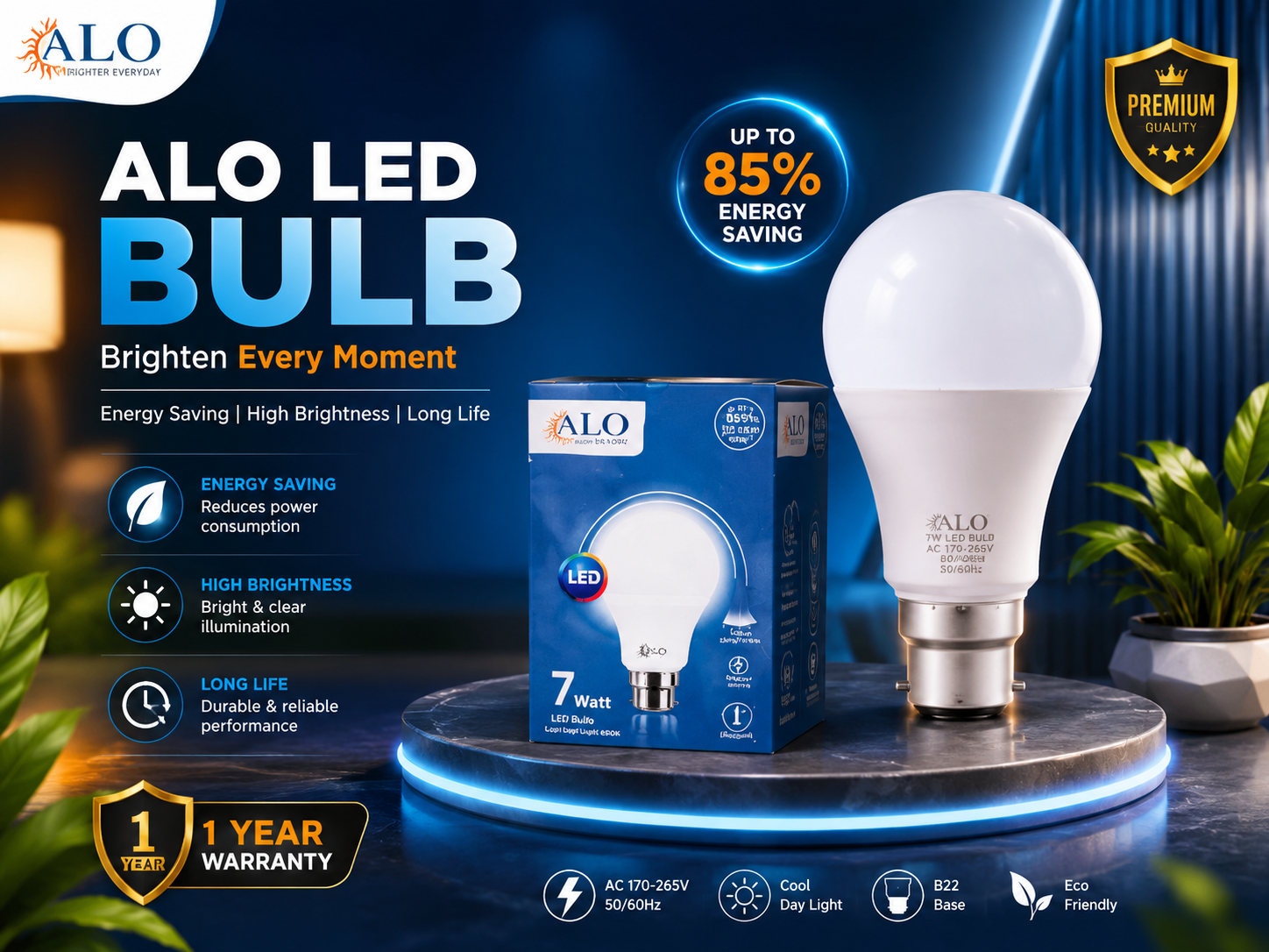 7 Watt Led Bulb image 3